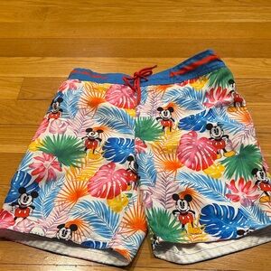 Disney store men’s swim shorts size small ,